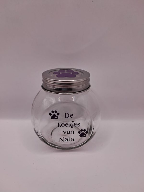 Glazen potje met de naam van je huisdier - Afbeelding 5