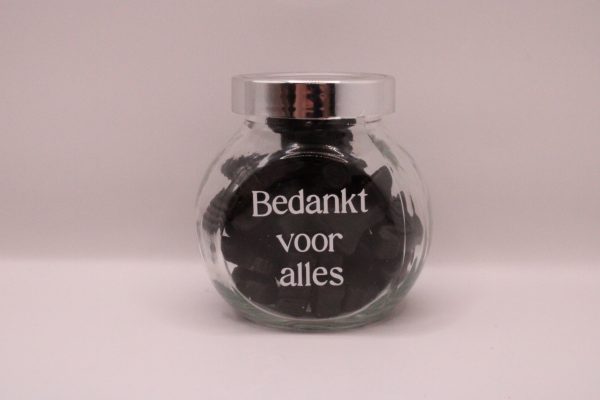 Glazen snoep potjes gevuld met hartjes - Afbeelding 5