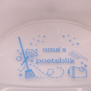 Gepersonaliseerde veger en blik met tekst naar keuze