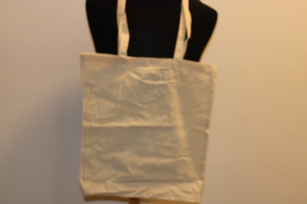 Katoenen tas beige of groen - Afbeelding 2